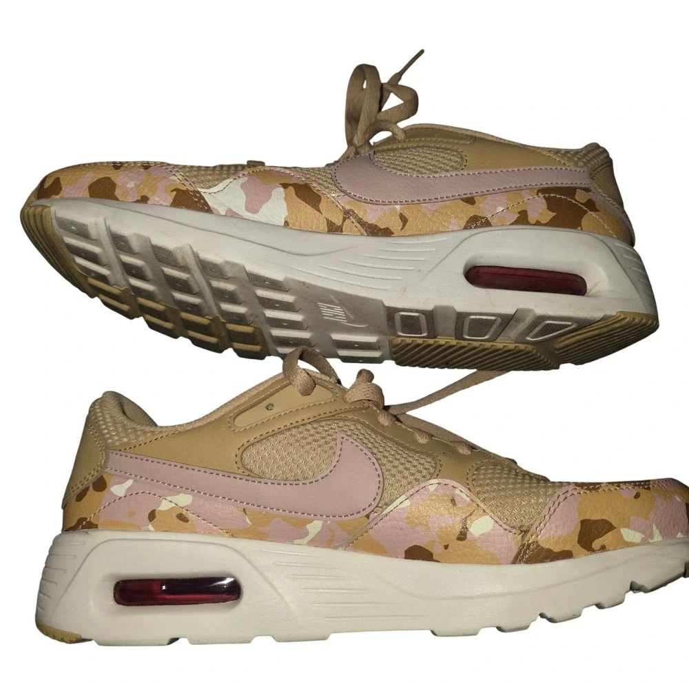 Nike Air‎ Max SC Womens Tan Pink Desert Camo Sneakers DX3733-200 Size 9